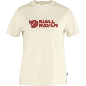 Hovedbilde Fj&auml;llr&auml;ven Logo Tee Dame Chalk White